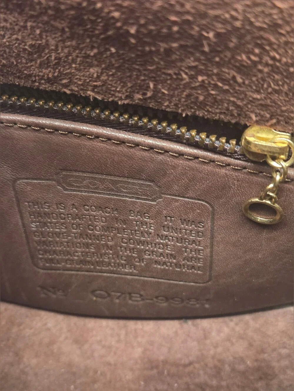 Vintage COACH Watson Mahogany Brown Leather Small Flap Crossbody Bag #9981